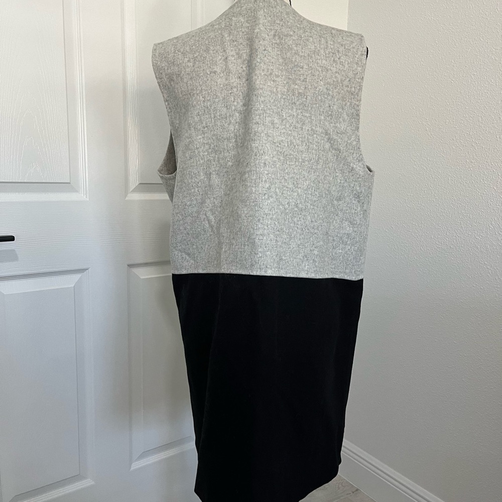 Talbots Duster/Vest, Gray And Block Color Block, … - image 2